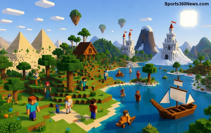 صورة قارب في Minecraft Bedrock مع خطأ Nautical Numbers