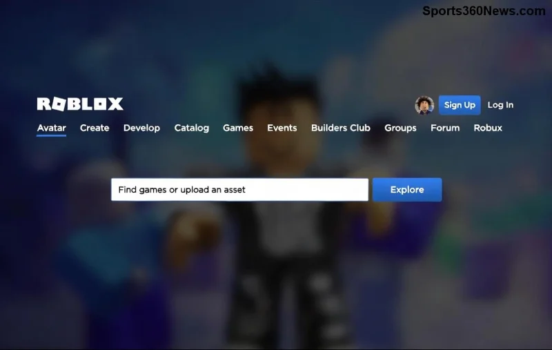 Roblox account aanmaken interface