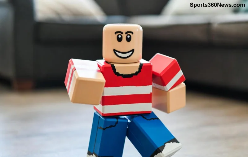 لاعب Roblox يحتفل بكسب روبوكس كثير