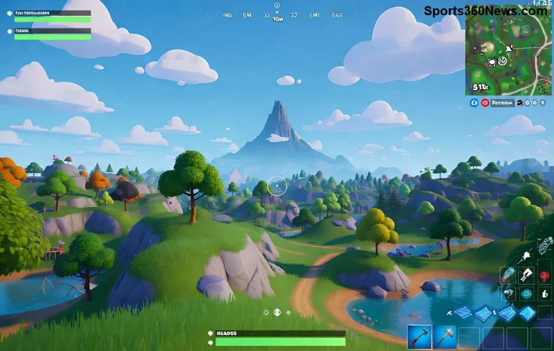 موقع مثالي لبناء قاعدة في LEGO Fortnite
