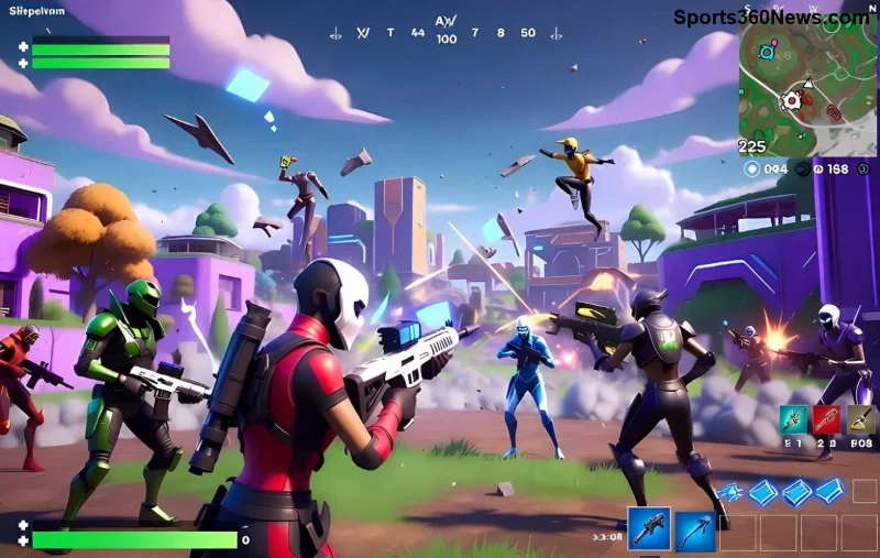 تقنية الـ slide المتقدمة في فورتنايت