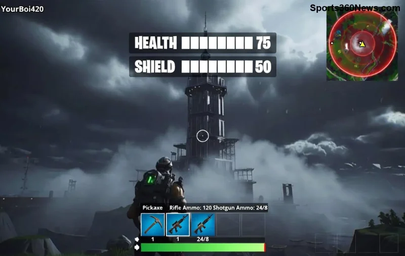 جلد Glow في Fortnite يتوهج في الظلام