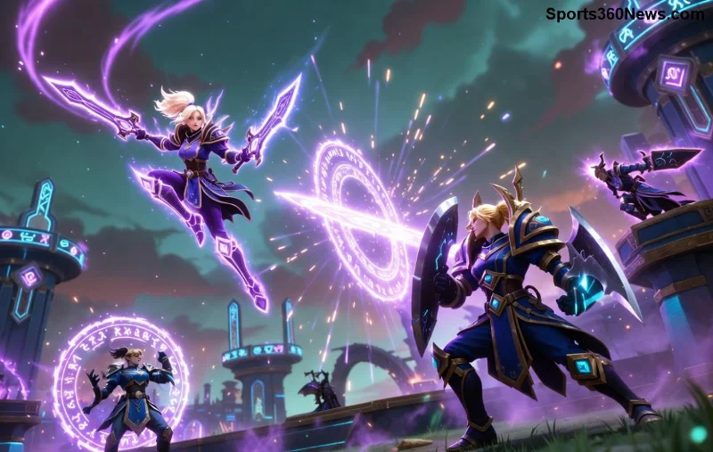 لاعب Support في League of Legends يحمي ADC