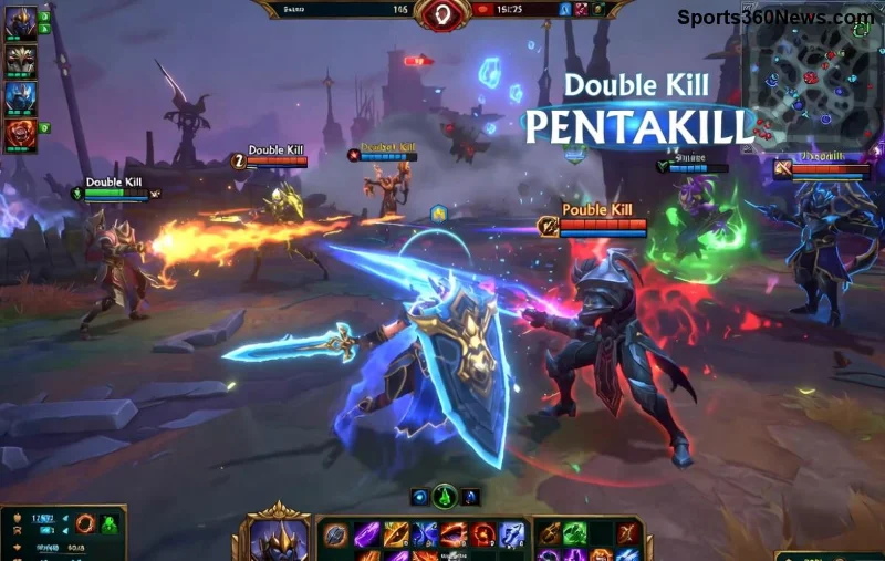 League of Legends support roaming actie