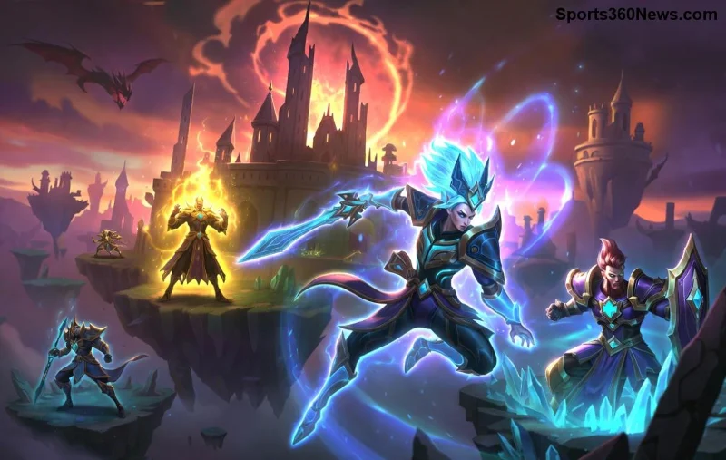 لاعبون في League of Legends يتنافسون بشراسة