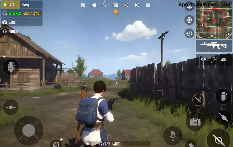 لاعب يلعب PUBG Mobile بدون قيود مع VPN