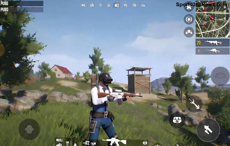 لاعب PUBG Mobile يستخدم Controller مع إعدادات مثالية