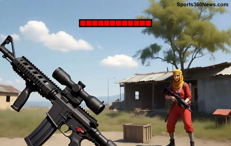 لاعب Free Fire يمارس التصويب بدقة عالية مع حساسية منخفضة