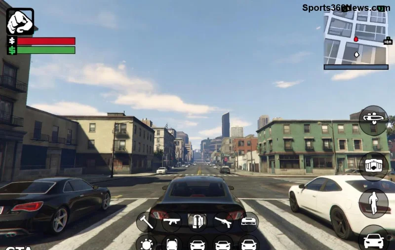 لاعب يقوم بالقنص في GTA Online من موقع مرتفع