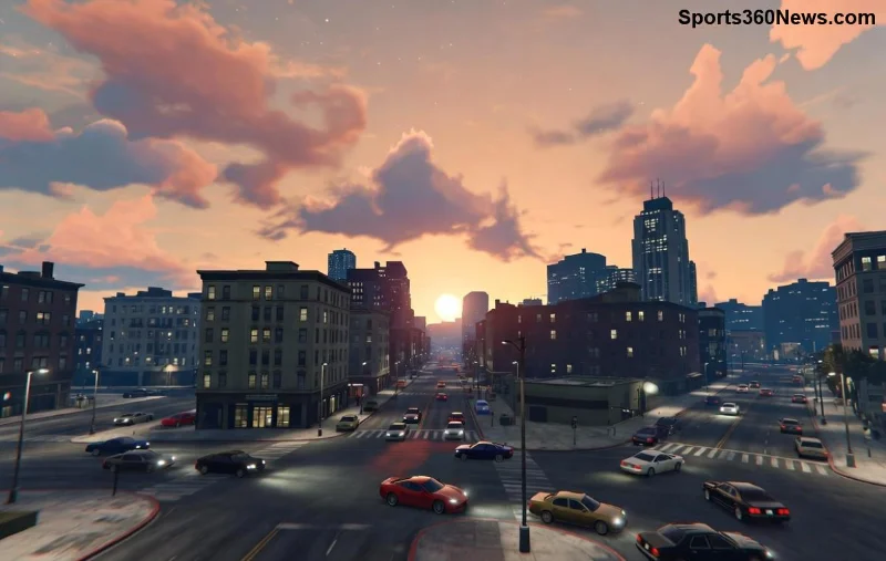 صورة لشخصية GTA Online على PS5 مع خلفية لوس سانتوس